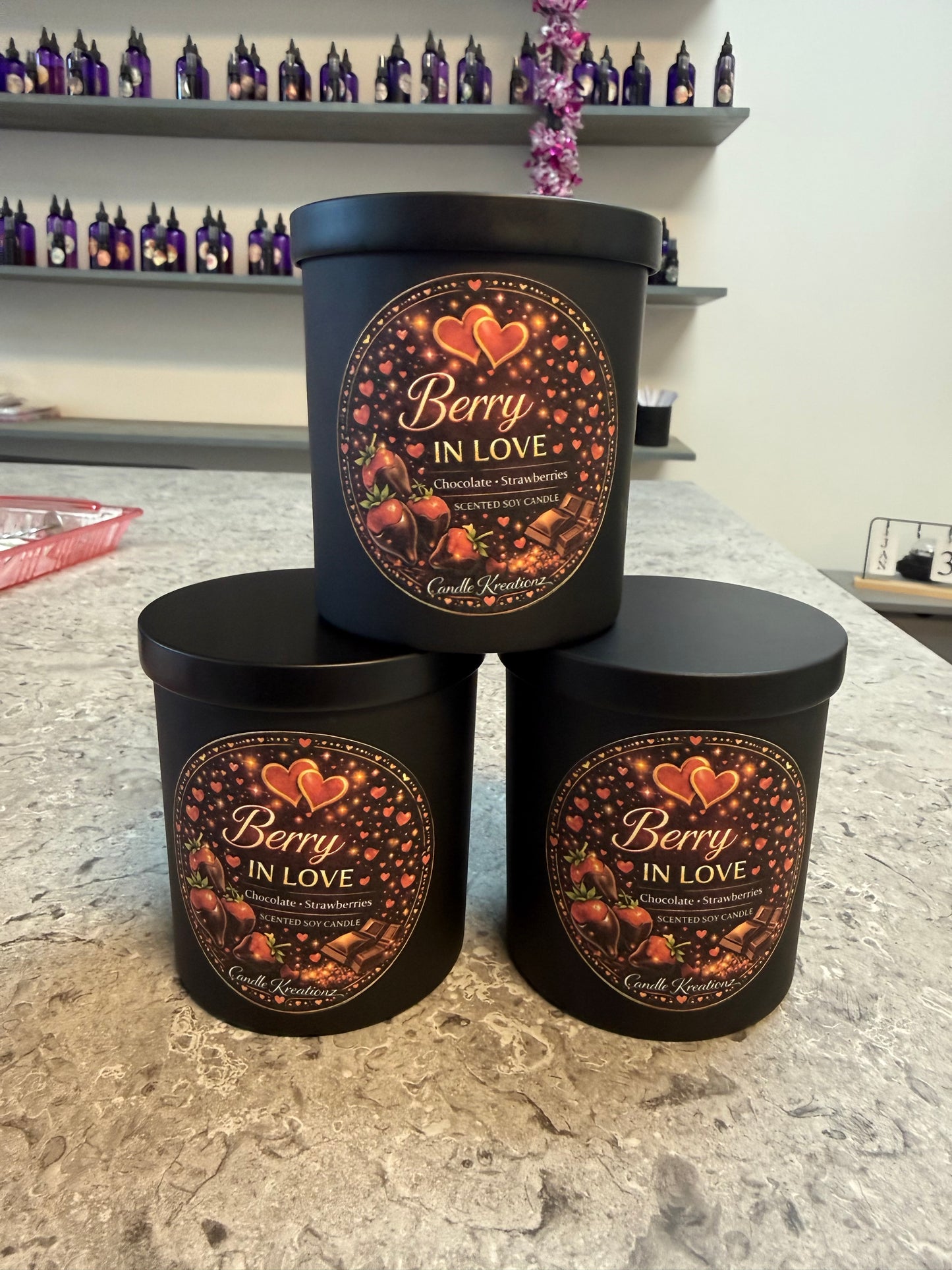 Berry in Love Candle